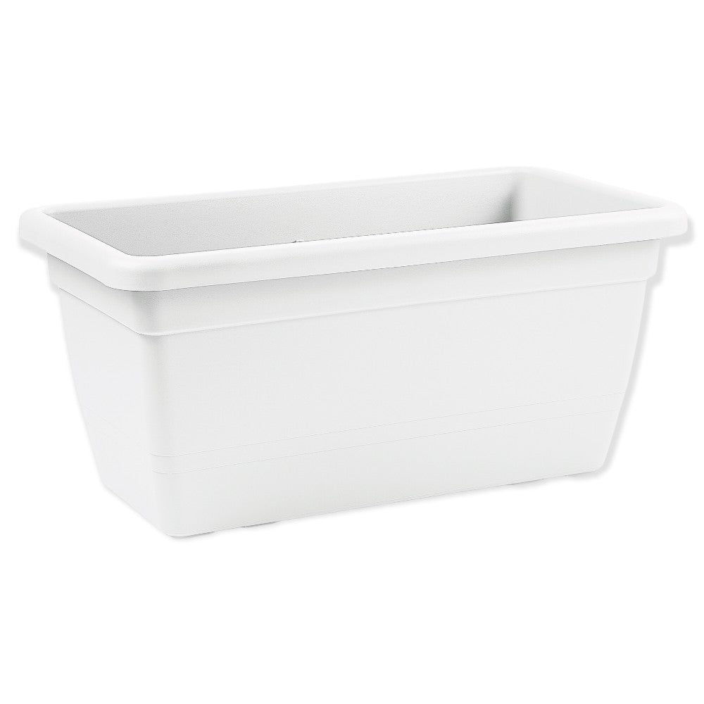 FIORIERA RETTANGOLARE in plastica vaso da giardino DA 80 cm Anthea VARI COLORI Color: BIANCO