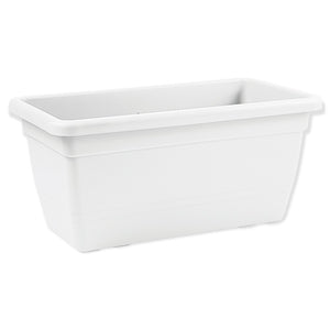FIORIERA RETTANGOLARE in plastica vaso da giardino DA 80 cm Anthea VARI COLORI Color: BIANCO