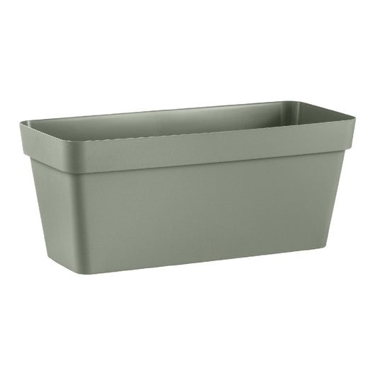 FIORIERA Rettangolare CLEO in plastica CON RUOTE DI SPOSTAMENTO 100 CM VECA Color: TERRA LAGUNA