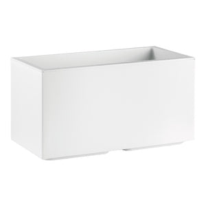 FIORIERA vaso RETTANGOLARE MATHERIA in plastica CON RUOTE 80CM VECA vari colori Color: BIANCO