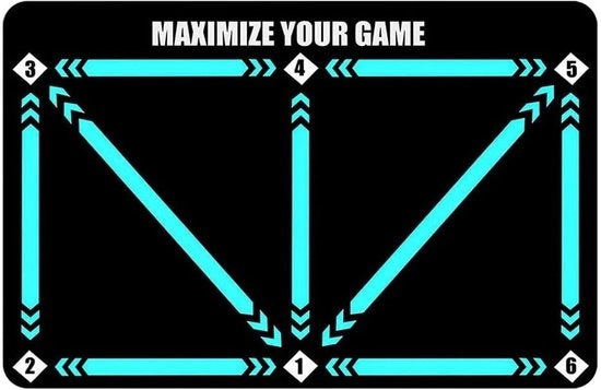 Matrice di Controllo del Palla - Mat Anti-Slittamento - Mat di Allenamento Calcio - Mat di Dribbling - Accessori Sportivi - 40x60cm - Migliora Velocità e Flessibilità - Mat di Allenamento Calcio