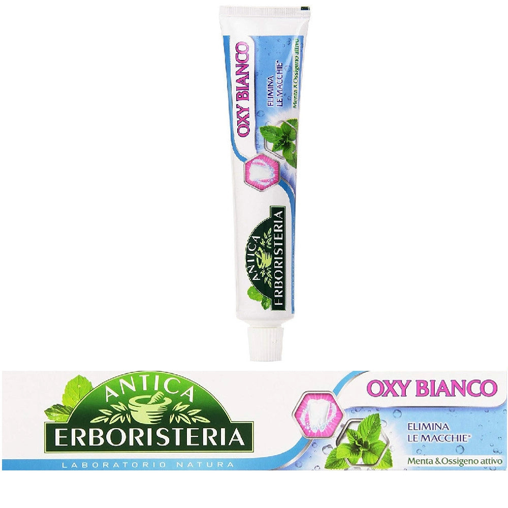 Multipack da 30 dentifrici antica erboristeria oxy bianco - confezione da 75 ml ciascuna