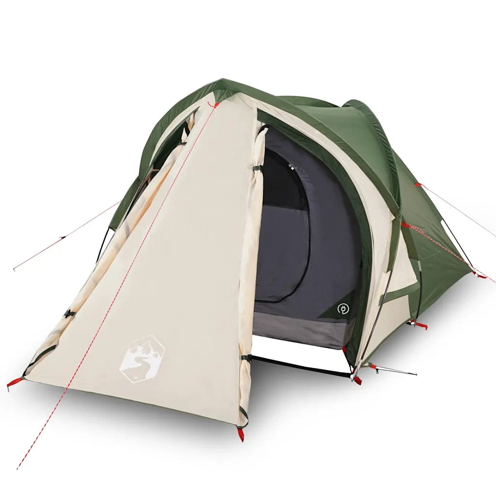 Tenda da Campeggio a Cupola per 2 Persone Verde Impermeabile 94339