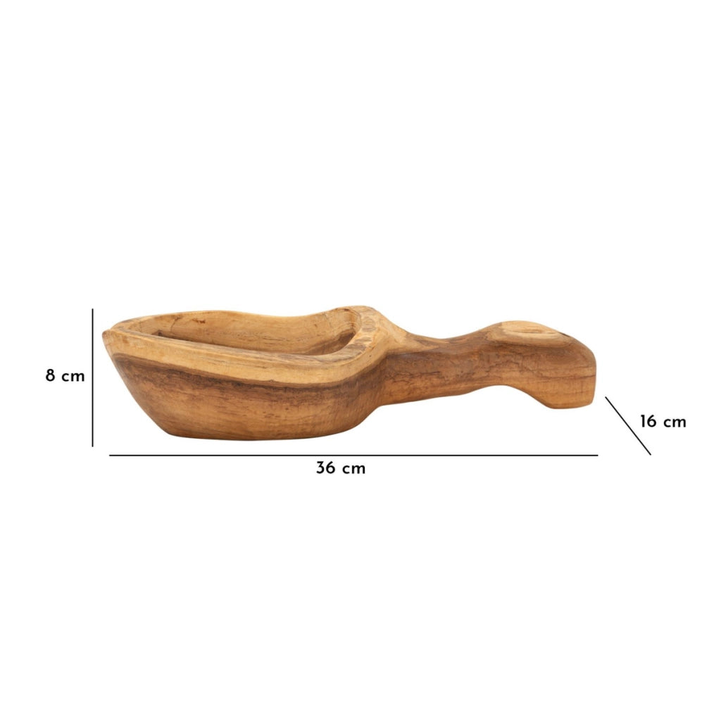 Vassoio Natura 33, Marrone, Legno, 36x16x8 cm