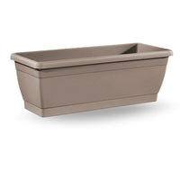 VASO fioriera CASSETTA da BALCONE Roxanne con sottovaso 50cm Veca VARI COLORI Color: AVANA