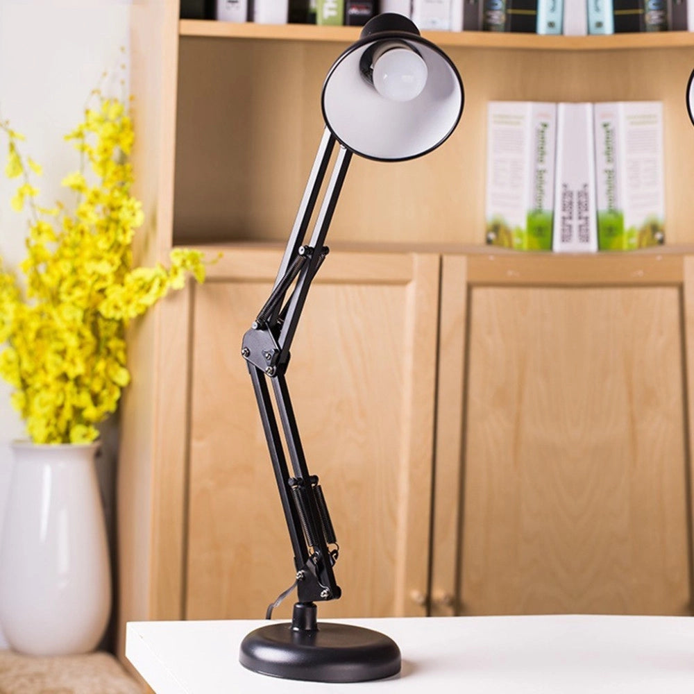 Trade Shop - Lampada Da Tavolo Con Morsetto Orientabile X Estetista Snodabile E27 Colori 60w -