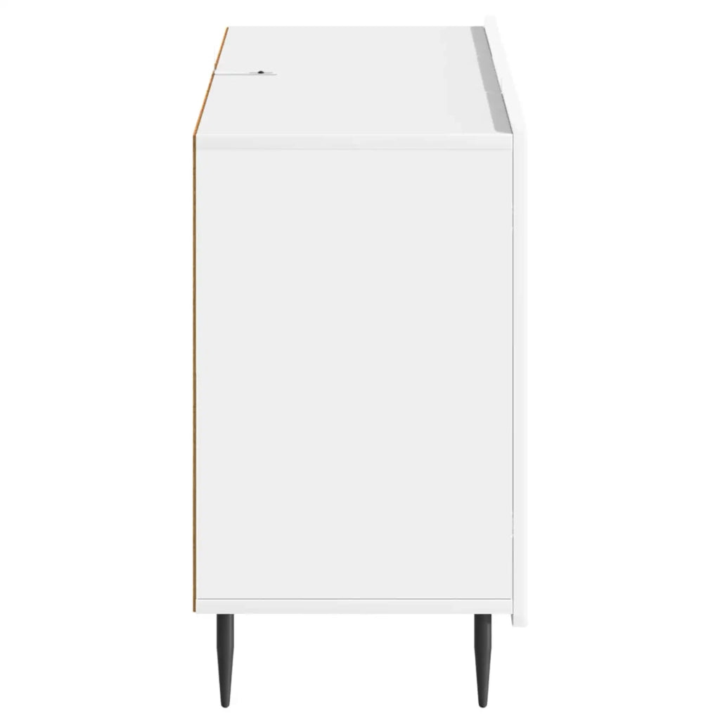 Credenza Bianco Lucido 89 x 34,5 x 62 cm Legno ingegnerizzato 894429