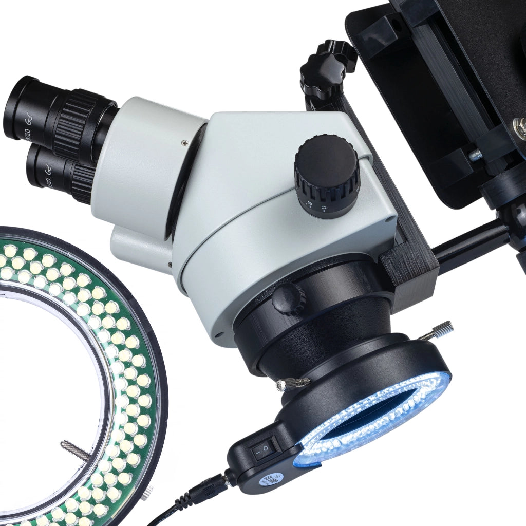 Microscopio Stereoscopico Binoculare Proxima Pro MSPP-B-WDMS2 – Oculare WF10x/20, Illuminazione LED 144, Zoom 7x–45x