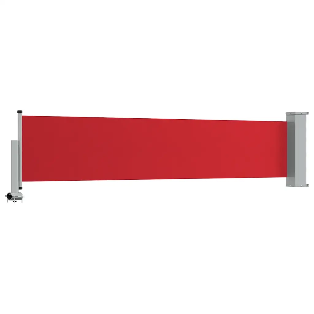 Tenda Laterale Retrattile per Patio 60x300 cm Rossa 48357