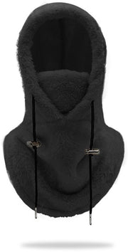 Muffa da Bivacco Unisex - Maschera da Vento - Fodero Termico a Felpa - Cappuccio/Sciarpa - Copertura del Viso - Dimensioni 54 x 33 cm - Maschera da Sci