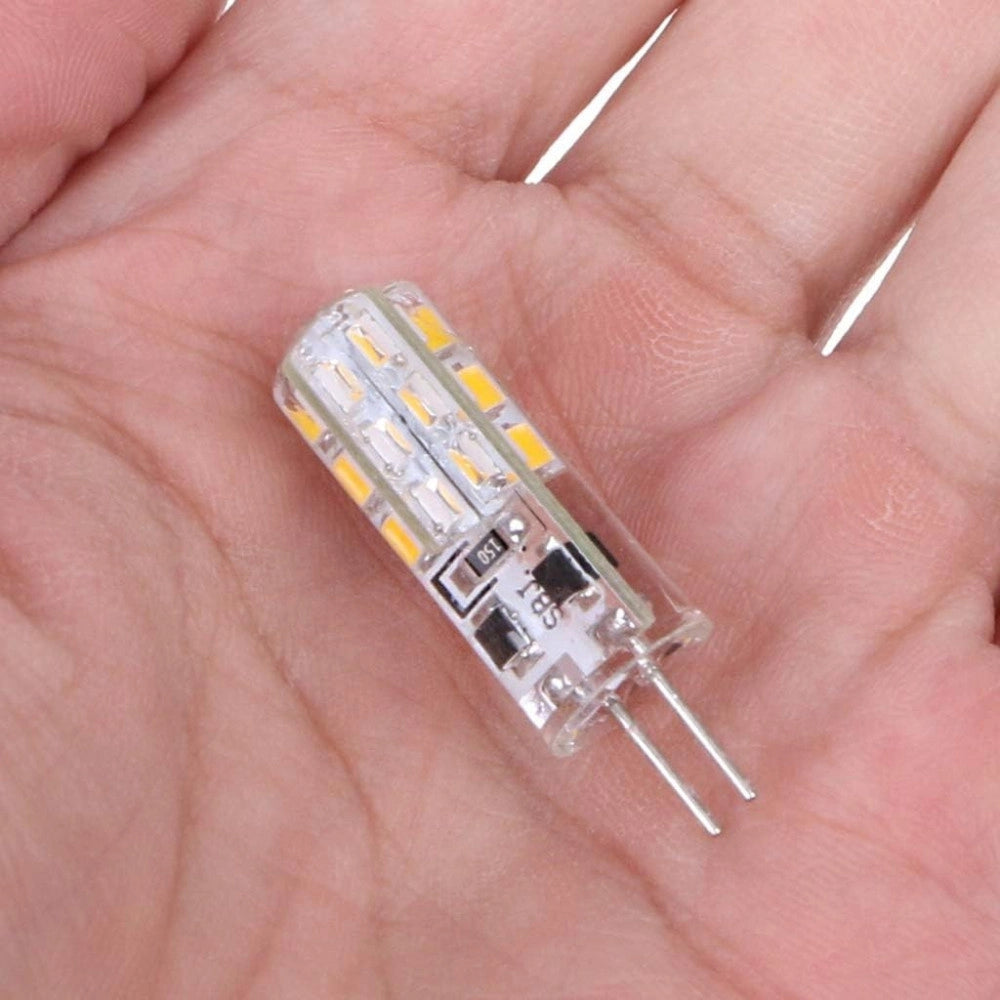 Trade Shop - Lampadina Led 3w 24 Smd G4 3014 Attacco A Spillo Luce Bianca Calda Fredda 12v - -bianco Freddo      -
