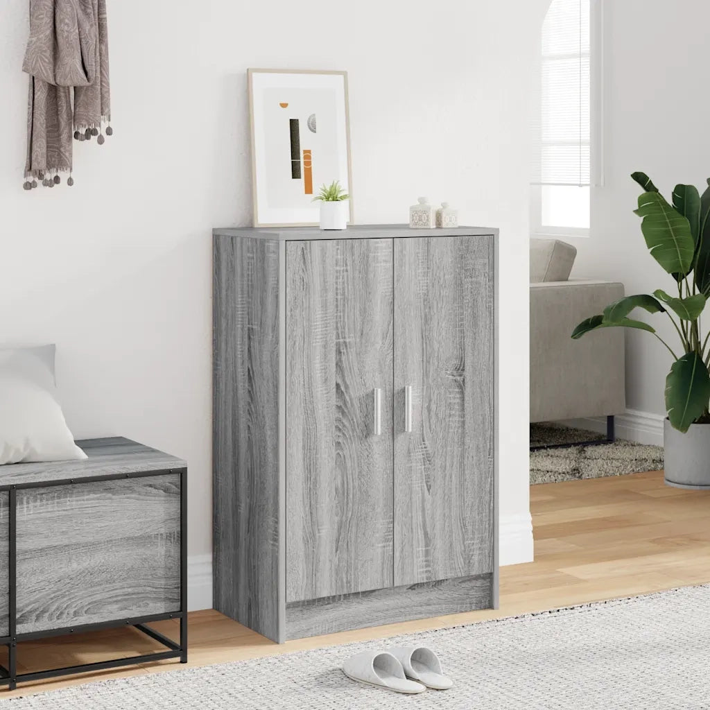 Scarpiera Grigio Sonoma 60x35x92 cm in Legno Multistrato 816012