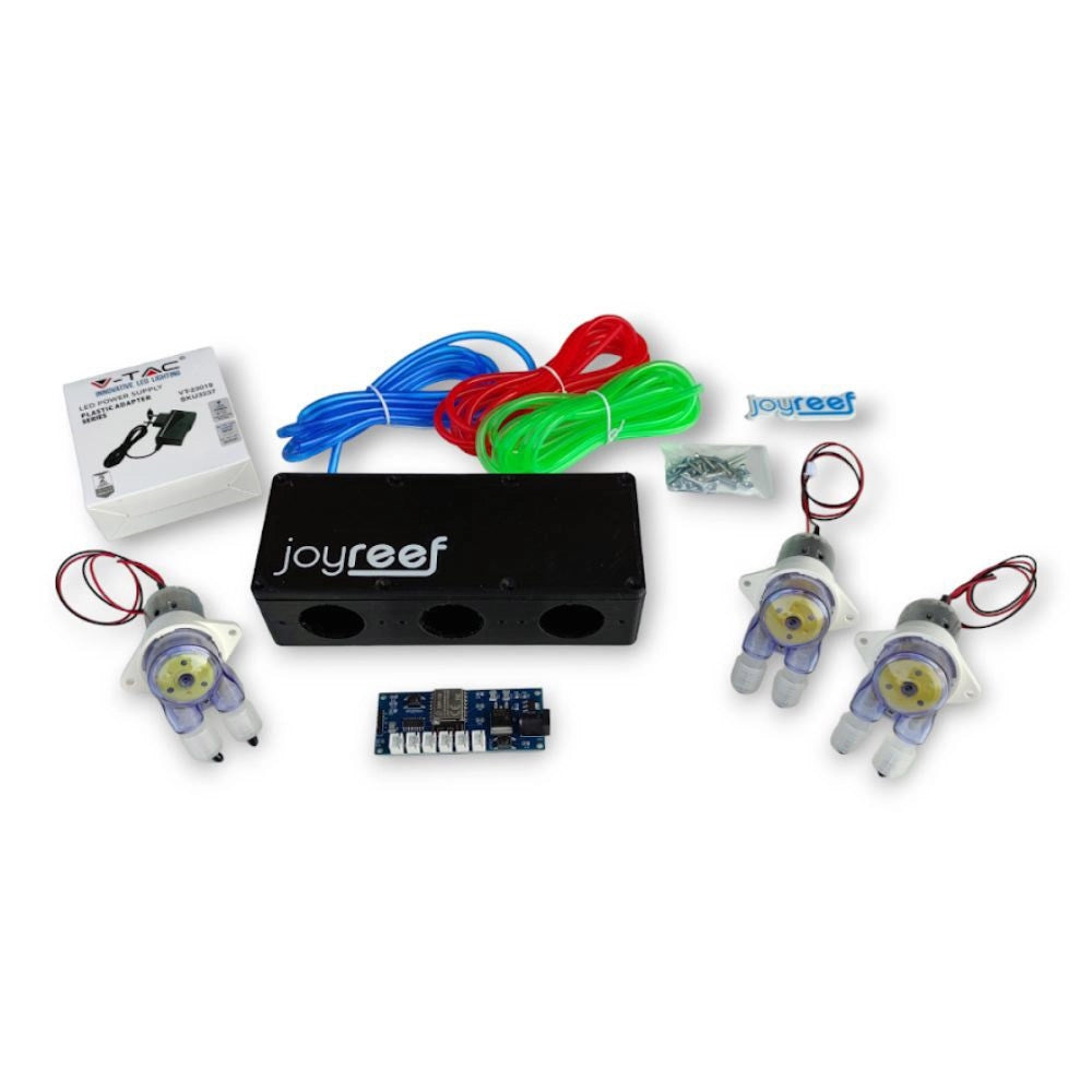 JoyReef Kit Kamoer PRO KFS 3 Testine - pompa dosometrica Wi-Fi a 3 canali