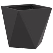 Fioriera | Cassetta per fiori | Vaso Nero 30 x 30 x 30 cm Acciaio