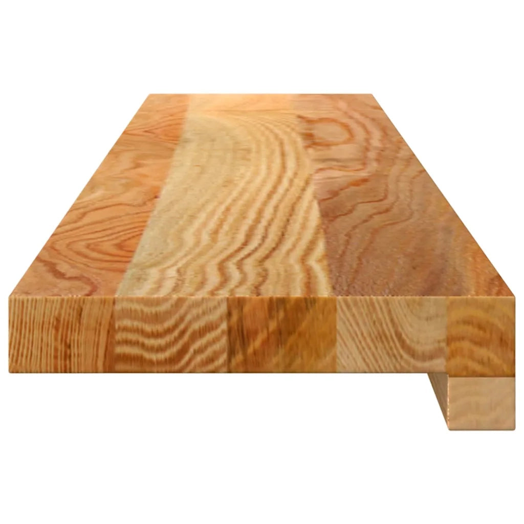 Davanzali 2 pz Marrone Chiaro 90x15x2 cm Legno Massello Rovere