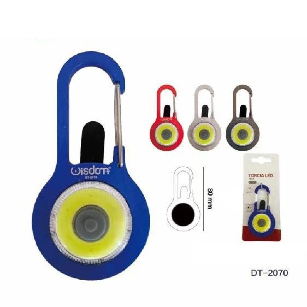 Trade Shop - Mini Torcia A Led Cob In Alluminio Tascabile Portatile In Vari Colori Dt-2070 -