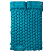 Materasso da Campeggio Autogonfiabile con Cuscini 2 Persone Blu CFW2813397