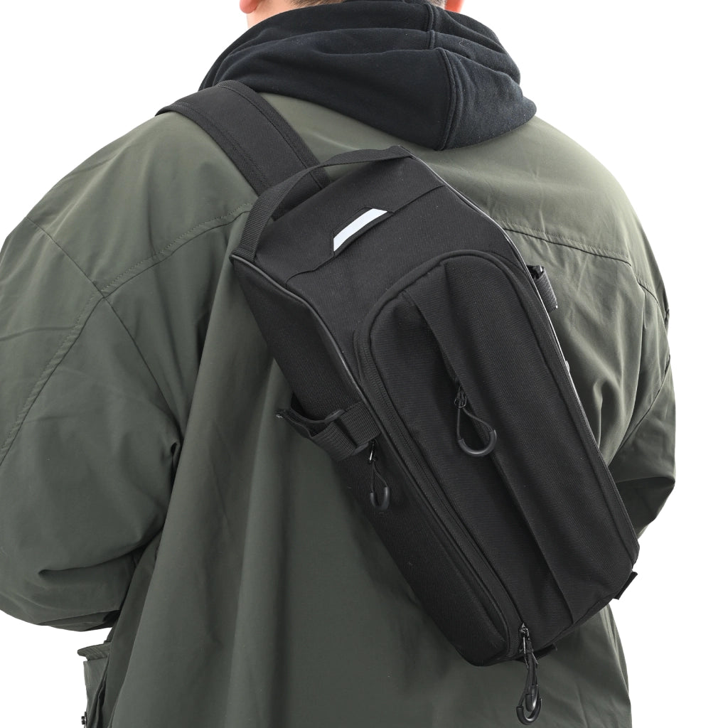 Borsa per Bicicletta per Portapacchi 8 L Nera 38x16x16 cm