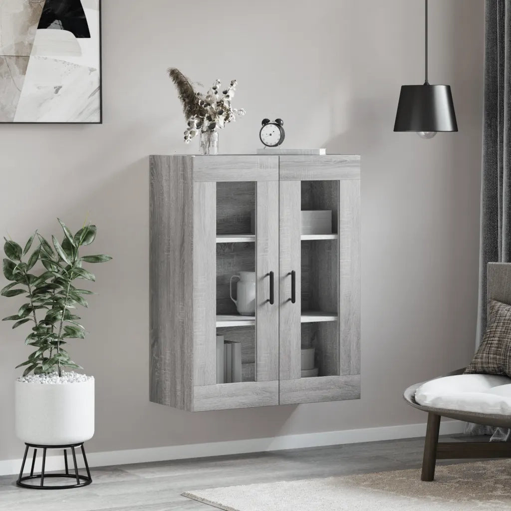 Armadietto a Muro | Mobile a Parete Grigio Sonoma 69,5x34x90 cm