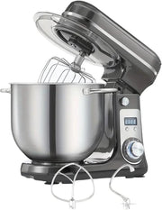 Macchina da Cucina - Robot da Cucina - Mixografo da Cucina - Food Processor - Impastatrice - 1200W - 6L - 6 Velocità - Antracite / Grigio Scuro