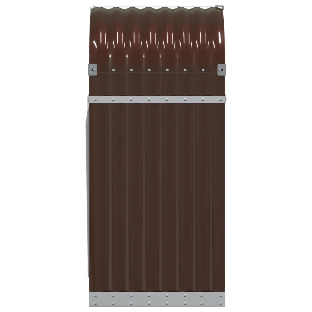 Portaceppi Marrone 40x45x100 cm in Acciaio Zincato 364567