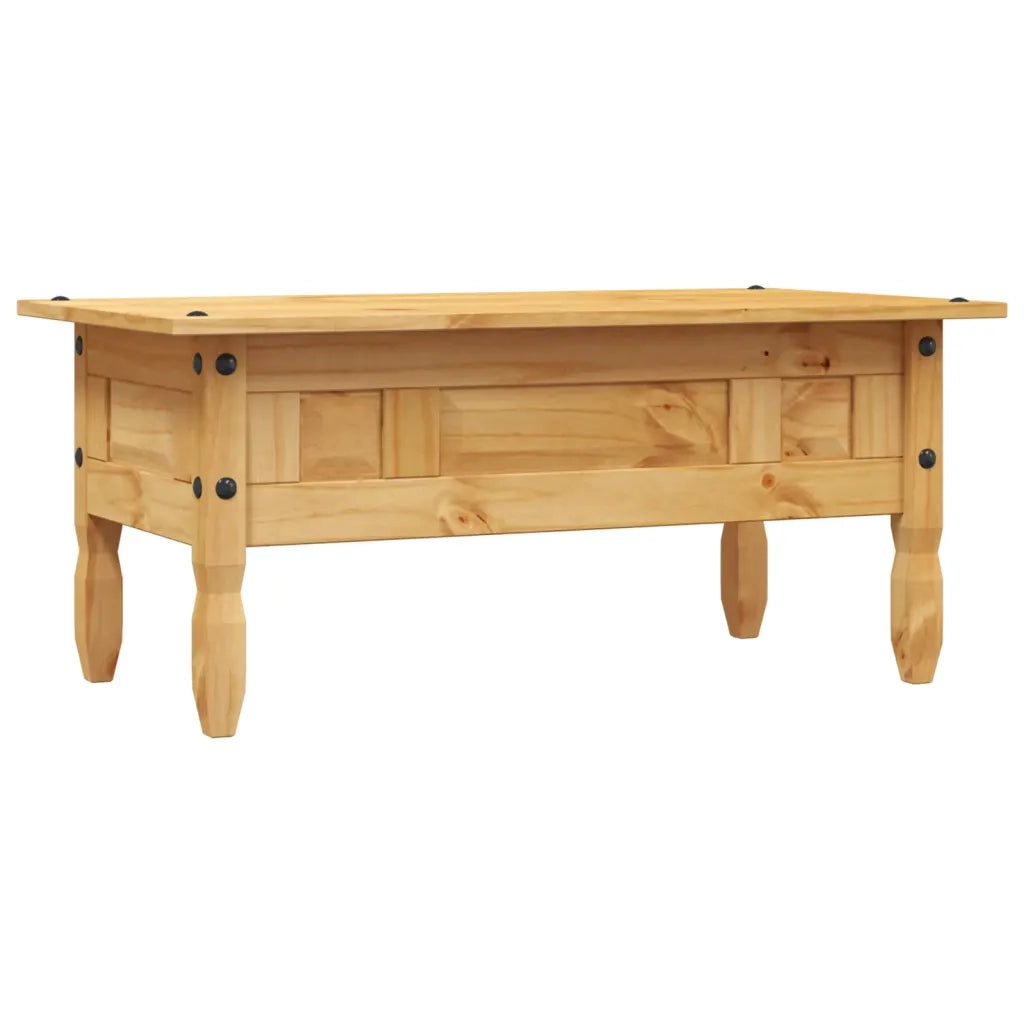 Tavolino da CaffÃ© Legno Pino Messicano Corona Range 100x60x45cm cod mxl 15104