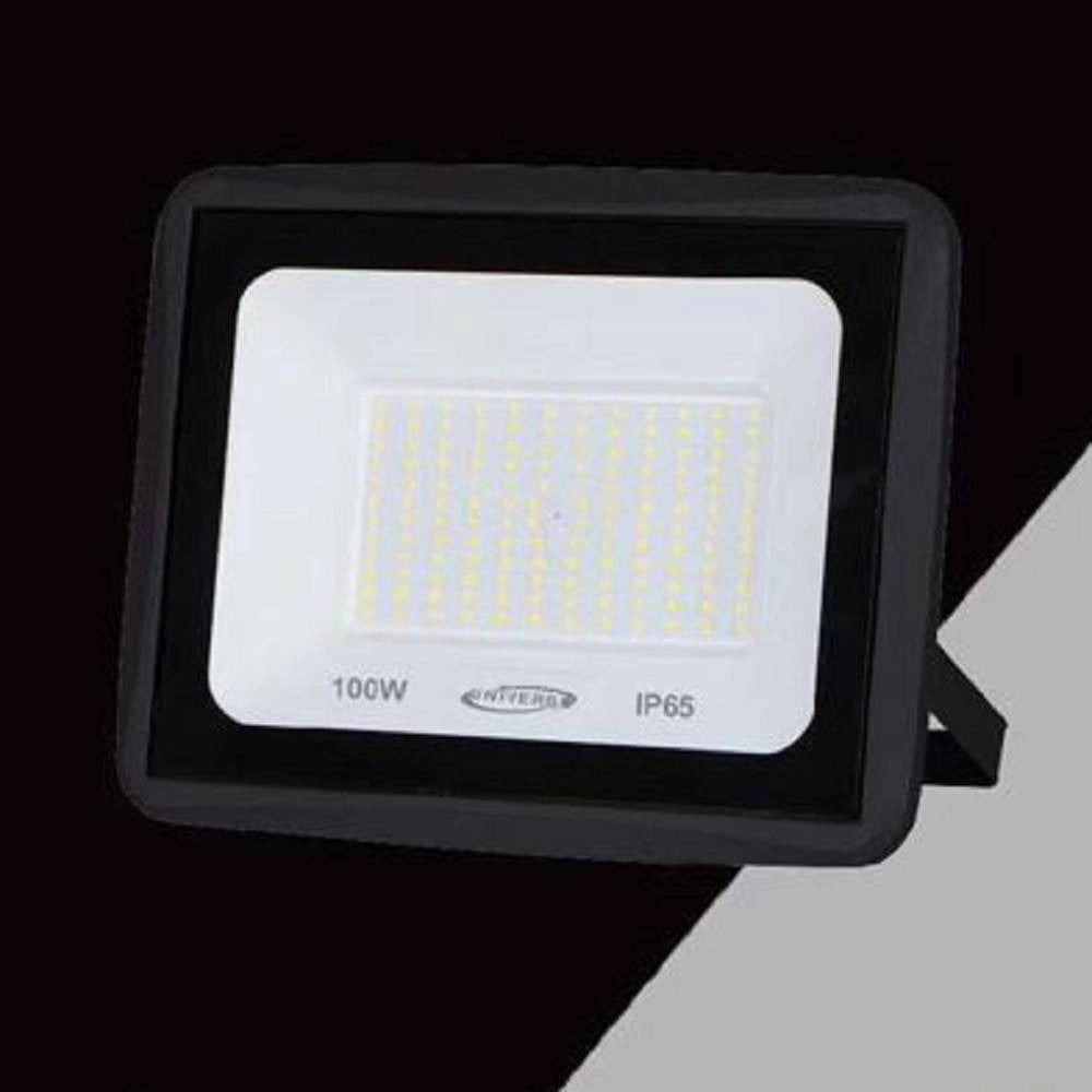 Trade Shop - Faretto Led Faro 100watt 9000lm Ip65 Nero Luce Calda Naturale Fredda Ek02-100w-n - -bianco Freddo      -