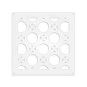 NOTTINGHAM - Pannello in PVC traforato - Parasole Colore: bianco, Misura: 48x48 cm