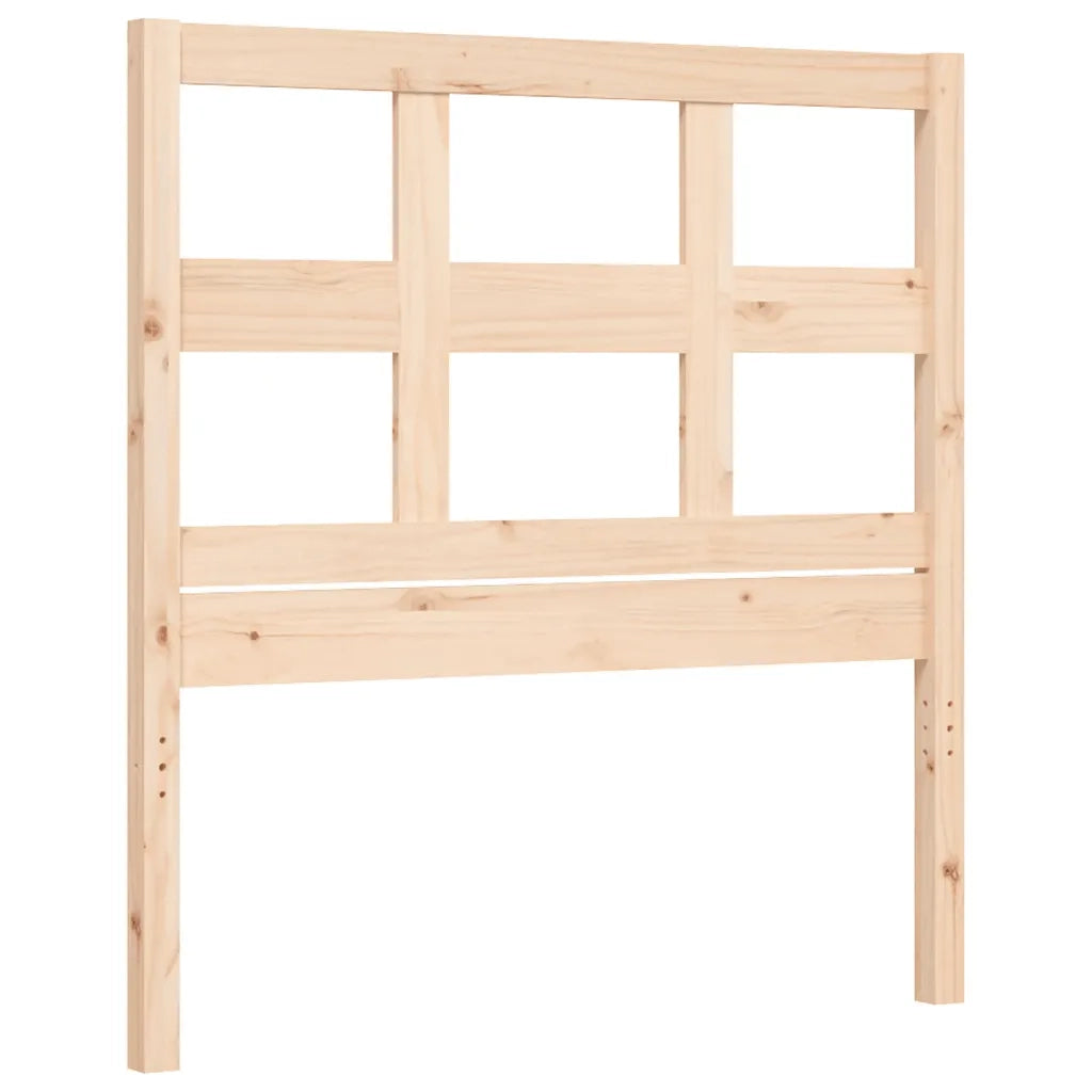Giroletto con Testiera-Struttura Letto con testiera 90x200 cm in Legno Massello 855986