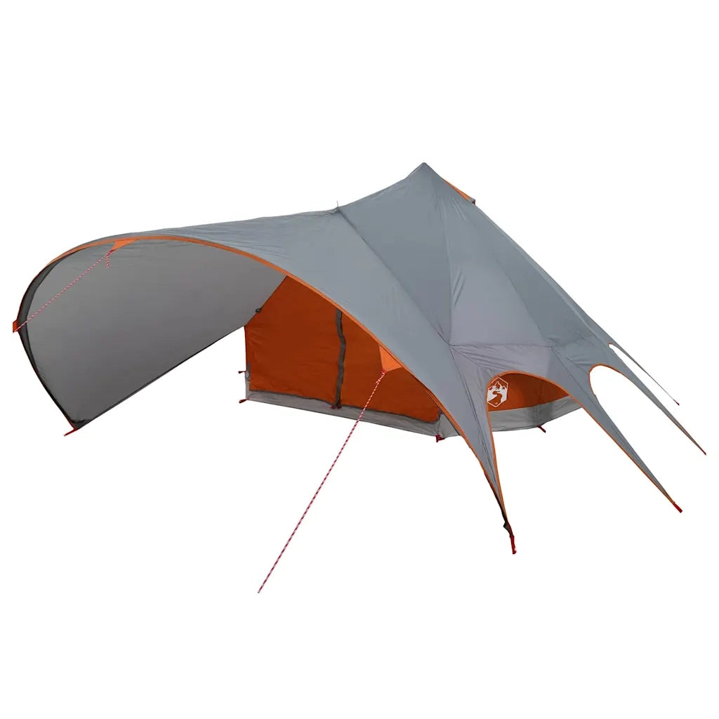 Tenda Teepee per 7 Persone con tetto Grigio e arancione