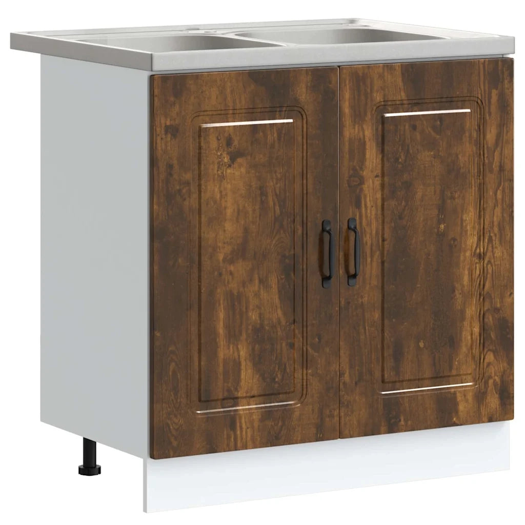 Mobile da cucina Kalmar 2 pcs Marrone 80 x 46 x 81.5 cm 3315006