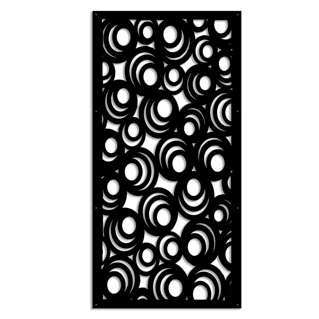 MICKEY - Pannello in PVC traforato - Parasole Misura: 73x148 cm, Colore: nero