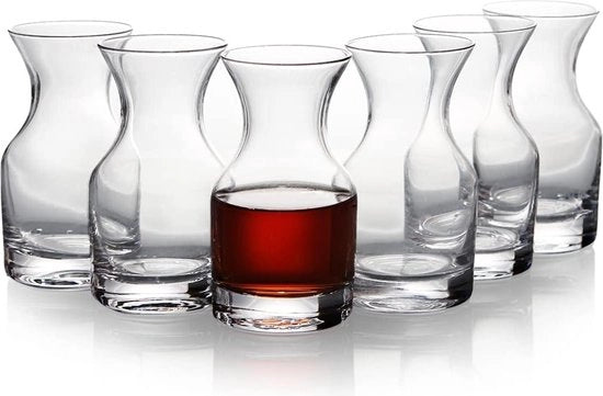 Set di caraffe individuali piccole 250ml da 6 pezzi 12x66cm caraffe per bicchieri da drink  

Specifica tecnica: 
- Capacità: 250ml
- Quantità: 6 pezzi
- Dimensioni: 12x66cm