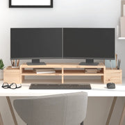 Supporto per Monitor 100x27,5x15cm in Legno Massello di Pino 813969