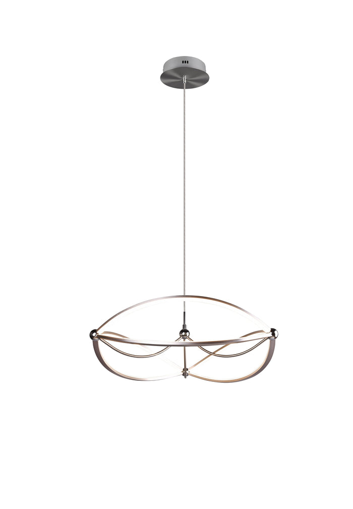 Lampada a Sospensione da Interno a LED in Metallo Nickel Opaco