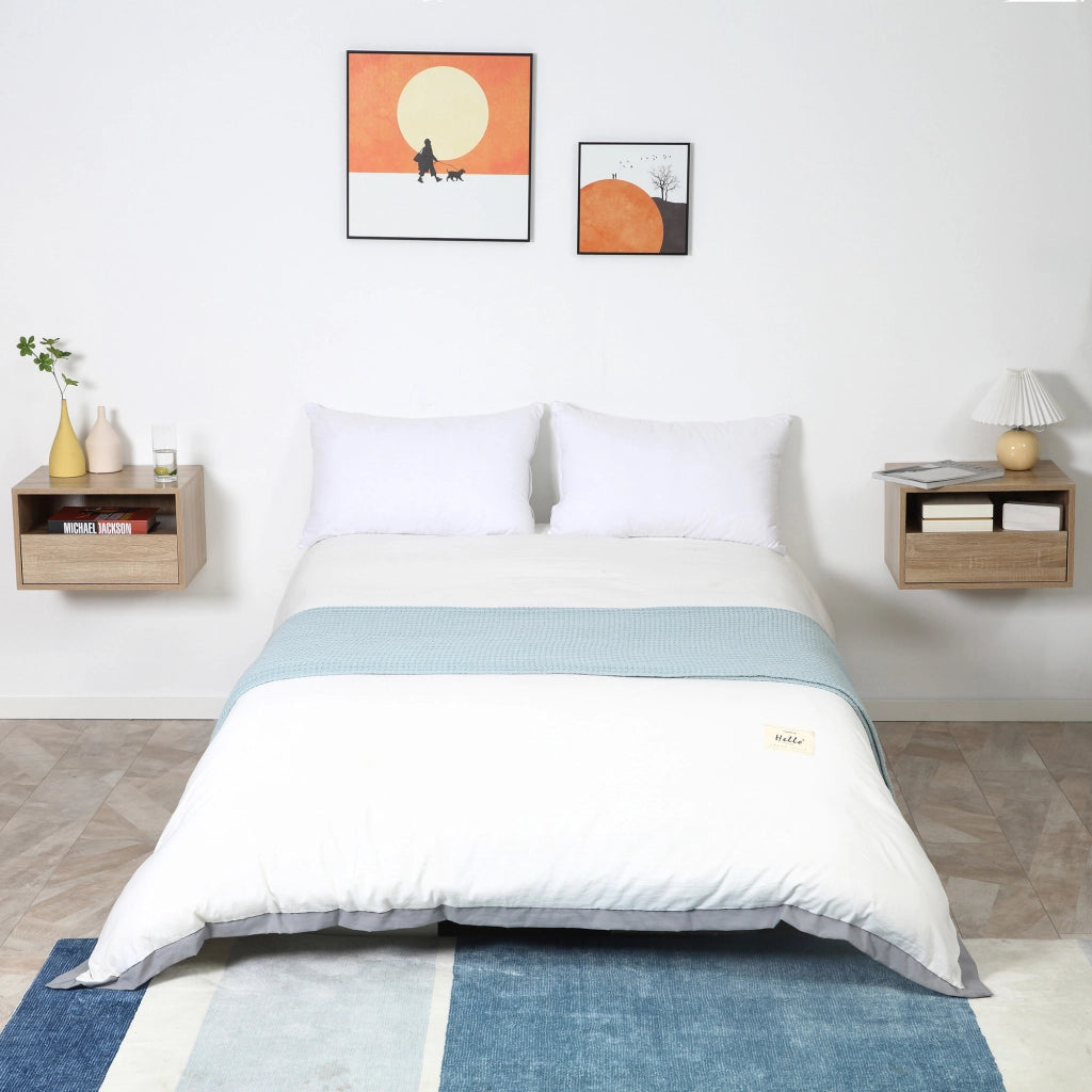 Comodino ¨C zephmum ¨C Effetto Rovere Chiaro