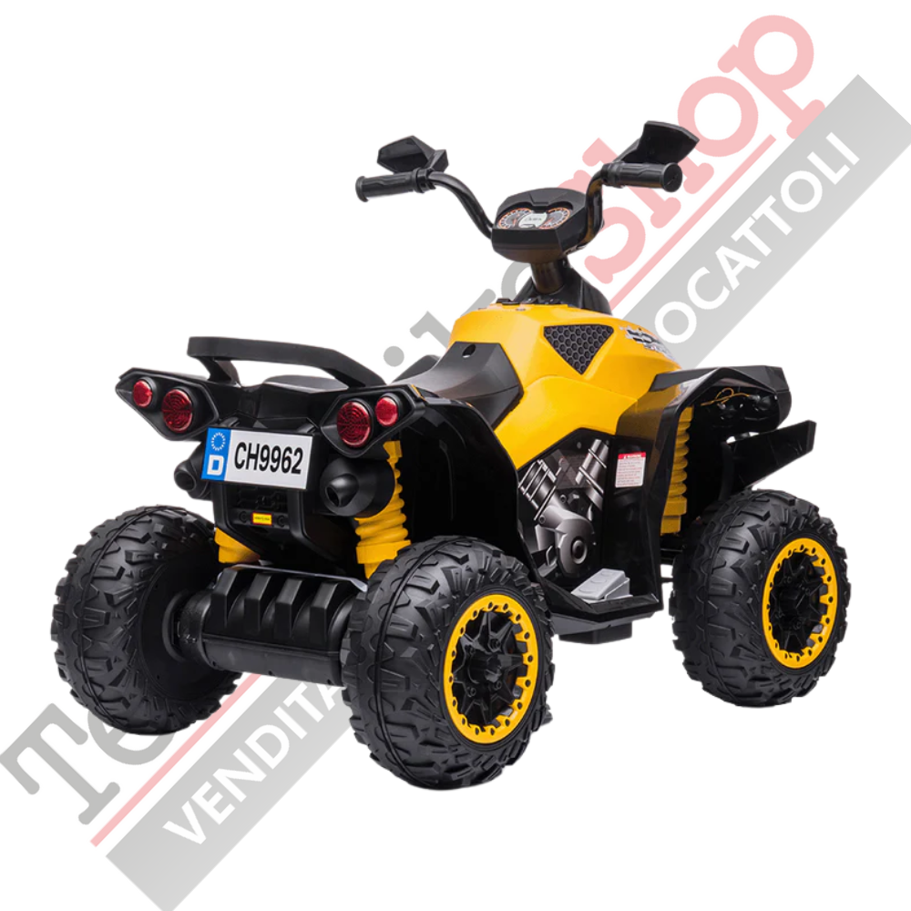 Quad Elettrico per Bambini Quad Medio Sport 12V-Giallo