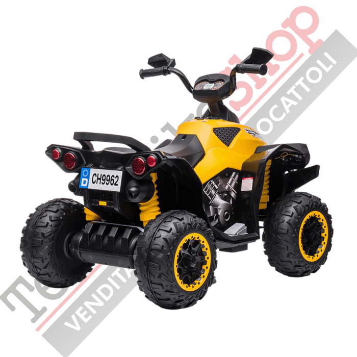 Quad Elettrico per Bambini Quad Medio Sport 12V-Giallo