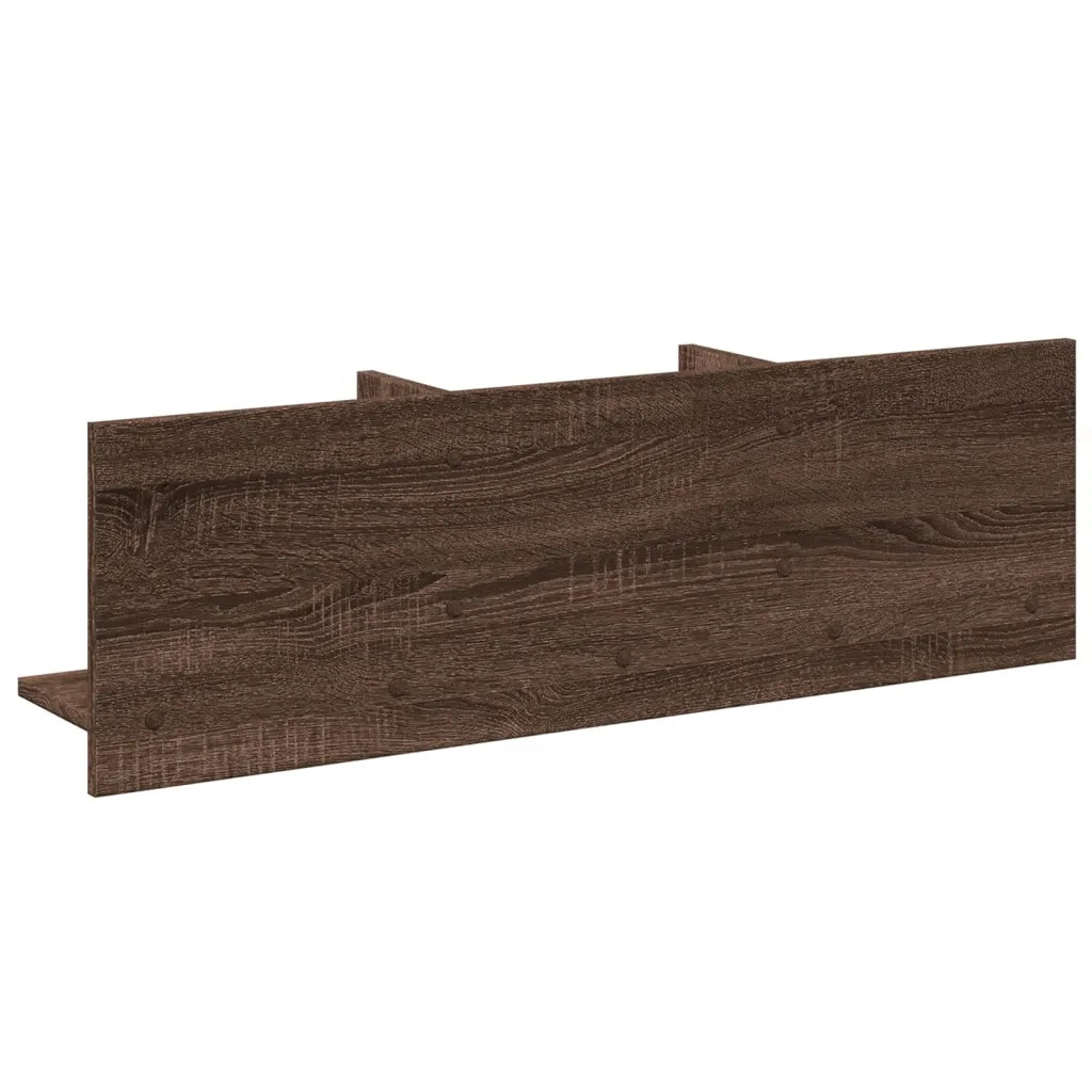 vidaXL Mobile a Parete 100x16,5x30 cm Rovere Marrone in Truciolato