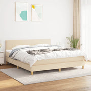Giroletto a Molle con Materasso Crema 180x200 cm in Tessutocod mxl 75535