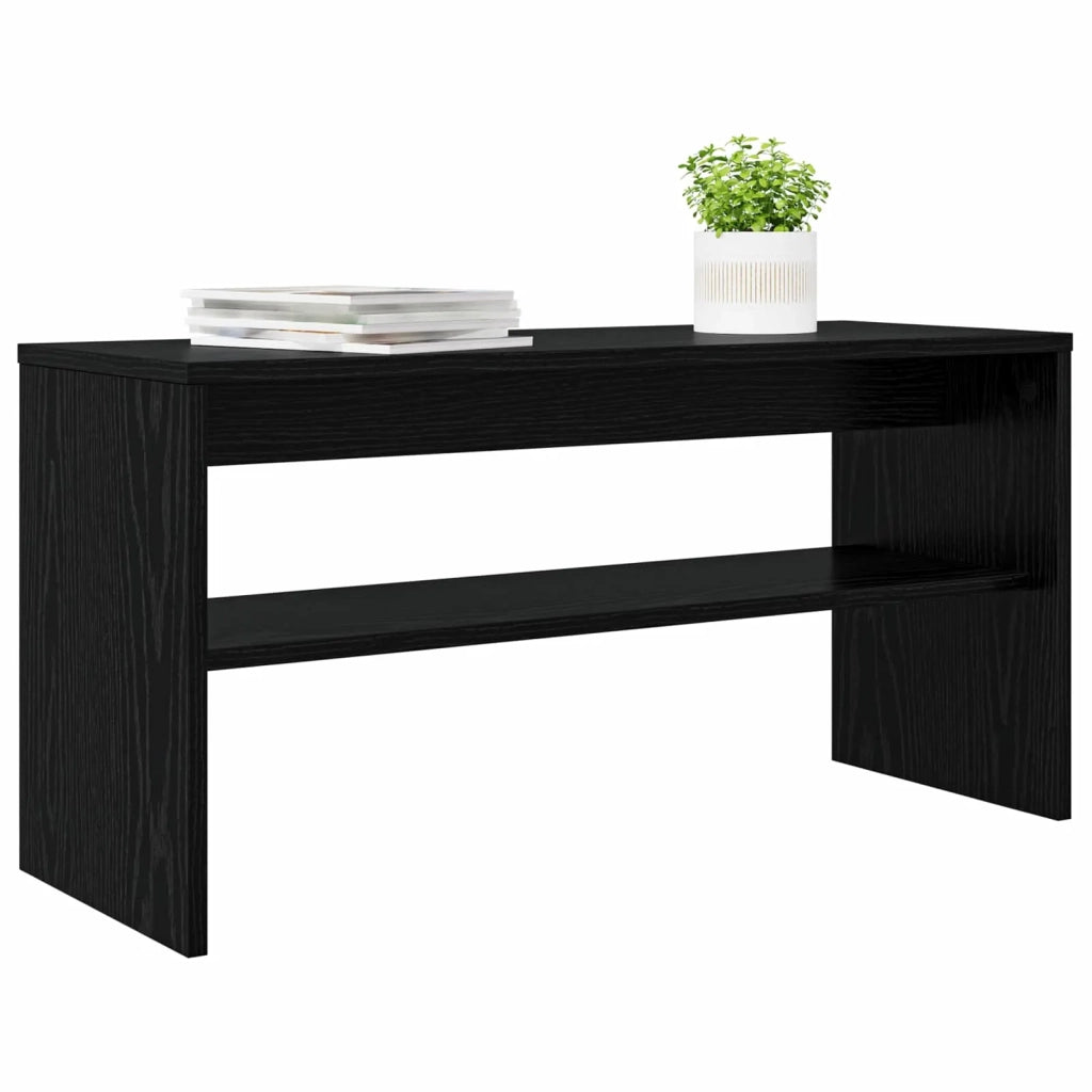 Mobile TV-Credenza per TV Rovere Nero 80 x 30 x 40 cm Legno multistrato