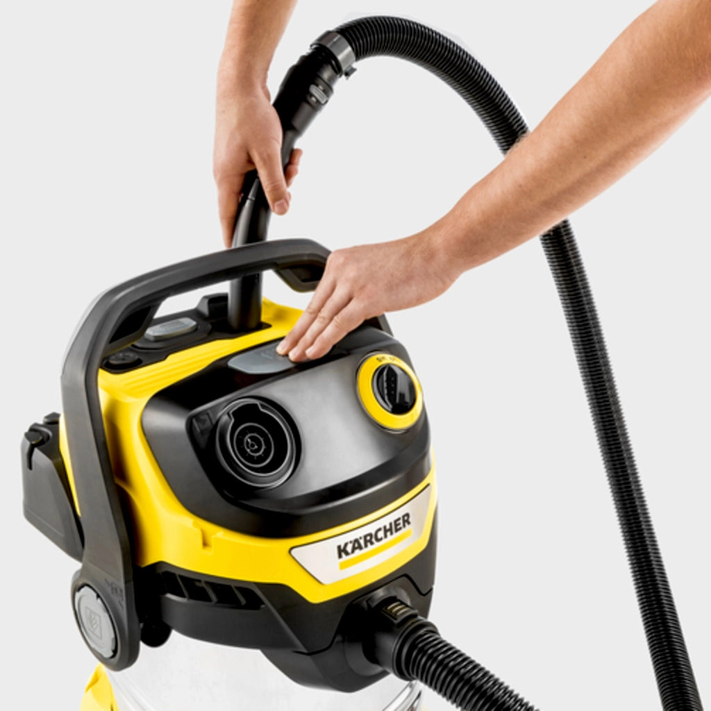 KARCHER Bidone aspiratutto solido liquidi WD 5 S V-30/5/22 - Potenza allacciata: 1100 W - Capacità vano raccolta: 30 l - Materiale vano di raccolta: Acciaio inox