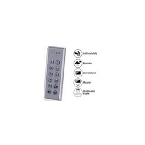 TASTIERA METALLICA ANTIVANDALICA SLIM DFM INOX99 ACCESSORI ANTIFURTO ALLARME