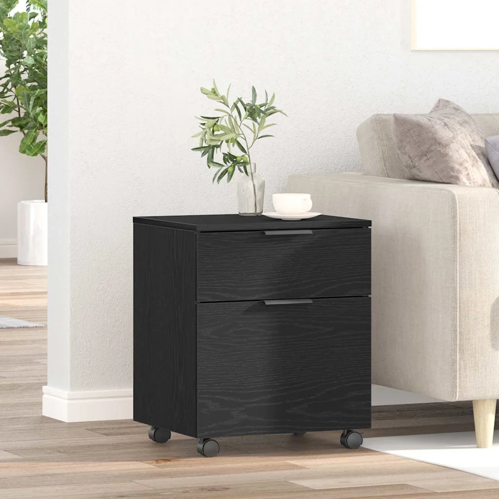 Armadio per File Rovere Nero 45 x 38 x 54 cm Legno multistrato 862771