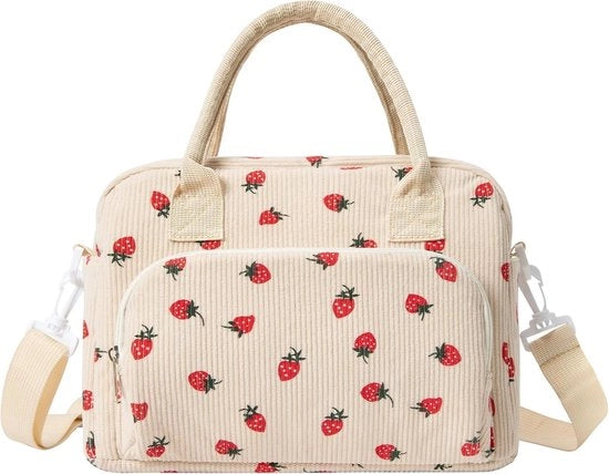 Lunchtas per isolamento per donne, 12 litri grande borsa isolata per pranzo, borsa impermeabile riutilizzabile con cinghia per spalla per ragazze e adulti, borsa pratica per studenti/ufficio/pic-nic