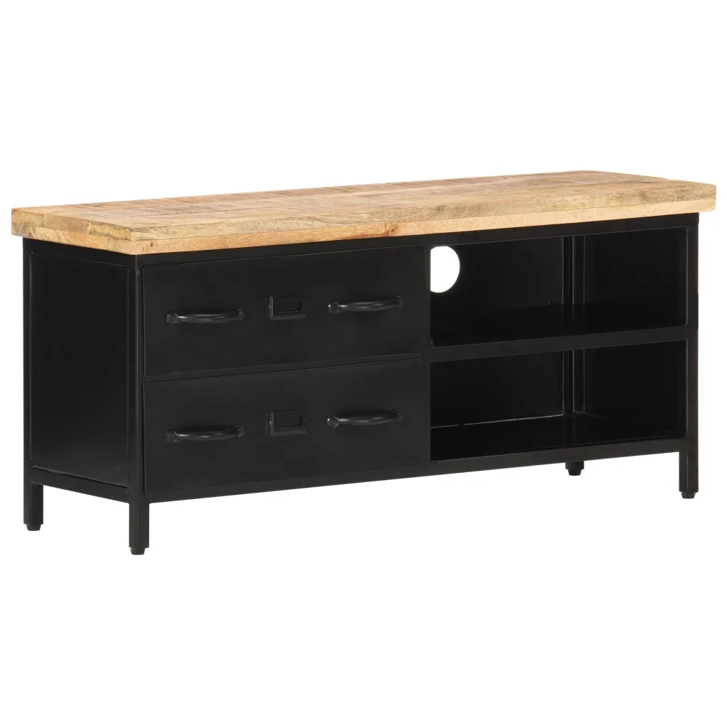Mobile Porta TV 90x30x41 cm in Legno di Mango Grezzo cod mxl 23618