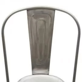 Set 6 sedie moderne metallo colore specchiato 45x50x85