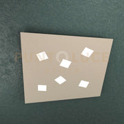 NOTE APPLIQUE PLAFONIERA 6 LUCI ATTACCO GX53 SABBIA