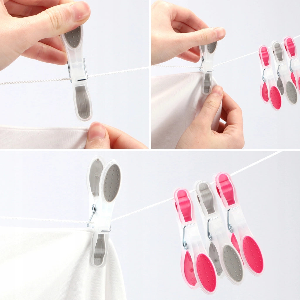 Mollette da bucato KADAX, Mollette per bucato, Fermagli per bucato, Rane resistenti, 12 pezzi
