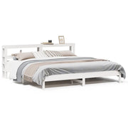 Letto matrimoniale | Letto per adulti | Letto senza Materasso Bianco 180x200 cm Legno Massello di Pino